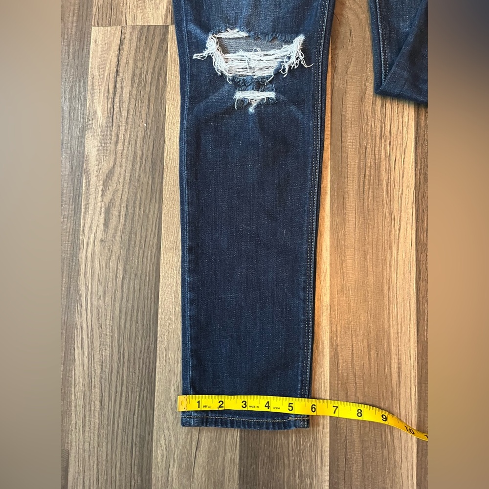 American Eagle Outfitters Tomgirl Distressed Button Fly Jeans SZ 0 - Picture 10 of 11